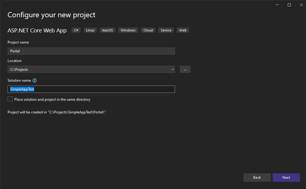 Configure Your New Project