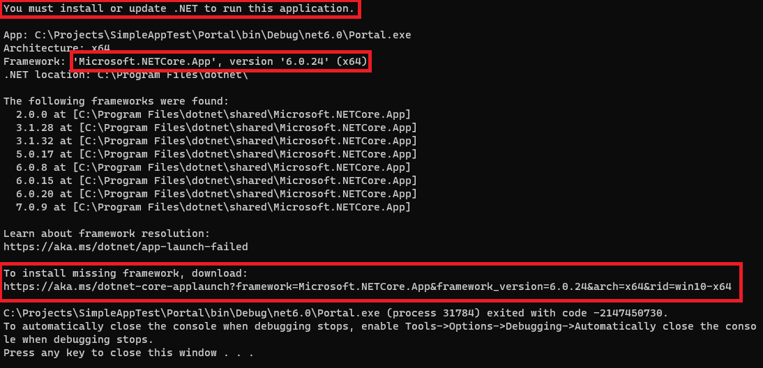 MS Visual Studio Debug Console